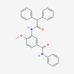 molecular formula C28H24N2O3 B5460453 3-[(diphenylacetyl)amino]-4-methoxy-N-phenylbenzamide 