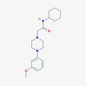 molecular formula C19H29N3O2 B5460475 N-cyclohexyl-2-[4-(3-methoxyphenyl)-1-piperazinyl]acetamide 