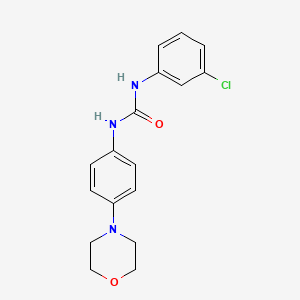 molecular formula C17H18ClN3O2 B5460543 N-(3-chlorophenyl)-N'-[4-(4-morpholinyl)phenyl]urea 