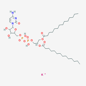 molecular formula C40H73KN3O15P2 B054606 1,2-Dimyristoyl-sn-glycero-3-diphosphocytidine potassium salt CAS No. 138879-82-0