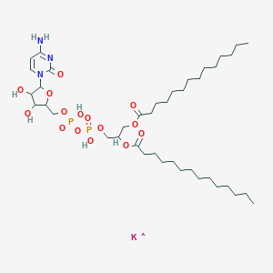 molecular formula C40H73KN3O15P2 B054606 1,2-ジミリストイル-sn-グリセロ-3-ジホスホシチジンカリウム塩 CAS No. 138879-82-0