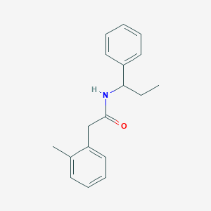 2-(2-methylphenyl)-N-(1-phenylpropyl)acetamide