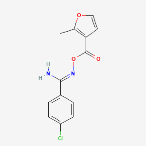 molecular formula C13H11ClN2O3 B5460666 4-chloro-N'-[(2-methyl-3-furoyl)oxy]benzenecarboximidamide 