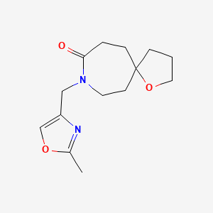 molecular formula C14H20N2O3 B5460694 8-[(2-methyl-1,3-oxazol-4-yl)methyl]-1-oxa-8-azaspiro[4.6]undecan-9-one 