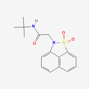 molecular formula C16H18N2O3S B5460695 N-(tert-butyl)-2-(1,1-dioxido-2H-naphtho[1,8-cd]isothiazol-2-yl)acetamide 