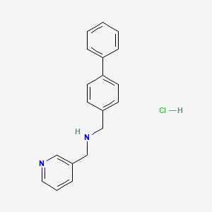 molecular formula C19H19ClN2 B5460723 (4-biphenylylmethyl)(3-pyridinylmethyl)amine hydrochloride 