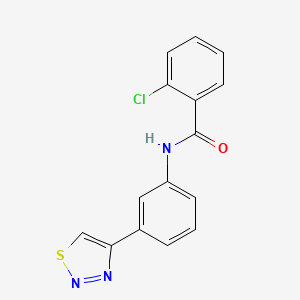 2-chloro-N-[3-(1,2,3-thiadiazol-4-yl)phenyl]benzamide