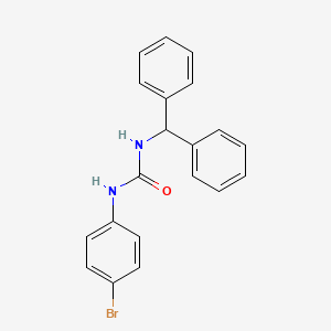 molecular formula C20H17BrN2O B5460812 N-(4-bromophenyl)-N'-(diphenylmethyl)urea 