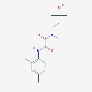 molecular formula C16H24N2O3 B5460820 N'-(2,4-dimethylphenyl)-N-(3-hydroxy-3-methylbutyl)-N-methylethanediamide 
