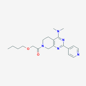 7-(butoxyacetyl)-N,N-dimethyl-2-pyridin-4-yl-5,6,7,8-tetrahydropyrido[3,4-d]pyrimidin-4-amine