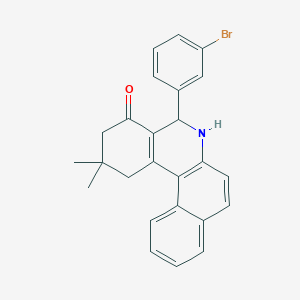 5-(3-bromophenyl)-2,2-dimethyl-2,3,5,6-tetrahydrobenzo[a]phenanthridin-4(1H)-one