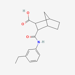 molecular formula C17H21NO3 B5460867 3-{[(3-ethylphenyl)amino]carbonyl}bicyclo[2.2.1]heptane-2-carboxylic acid 