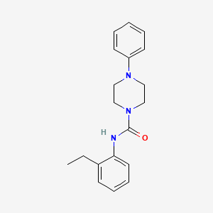 molecular formula C19H23N3O B5460869 N-(2-ethylphenyl)-4-phenyl-1-piperazinecarboxamide 