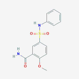 5-(anilinosulfonyl)-2-methoxybenzamide