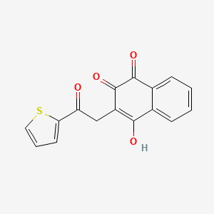 2-hydroxy-3-[2-oxo-2-(2-thienyl)ethyl]naphthoquinone