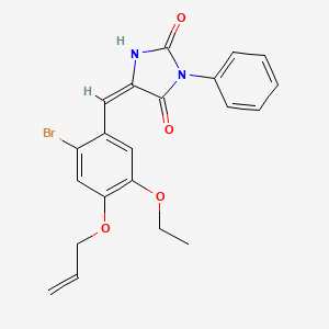 5-[4-(allyloxy)-2-bromo-5-ethoxybenzylidene]-3-phenyl-2,4-imidazolidinedione