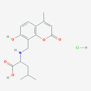 molecular formula C17H22ClNO5 B5460953 N-[(7-hydroxy-4-methyl-2-oxo-2H-chromen-8-yl)methyl]leucine hydrochloride 