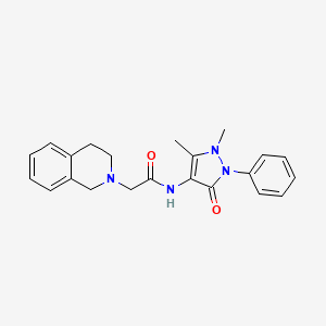 2-(3,4-dihydro-2(1H)-isoquinolinyl)-N-(1,5-dimethyl-3-oxo-2-phenyl-2,3-dihydro-1H-pyrazol-4-yl)acetamide