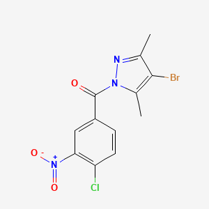 4-bromo-1-(4-chloro-3-nitrobenzoyl)-3,5-dimethyl-1H-pyrazole