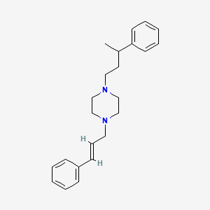 molecular formula C23H30N2 B5460998 1-(3-phenylbutyl)-4-(3-phenyl-2-propen-1-yl)piperazine 