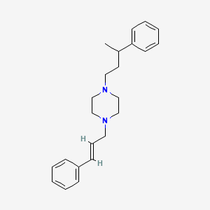 1-(3-phenylbutyl)-4-(3-phenyl-2-propen-1-yl)piperazine