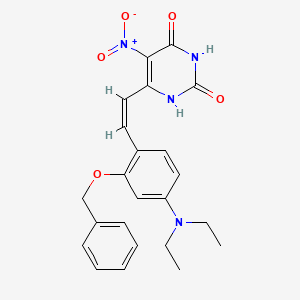 6-{2-[2-(benzyloxy)-4-(diethylamino)phenyl]vinyl}-5-nitro-2,4(1H,3H)-pyrimidinedione