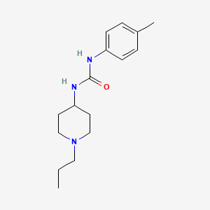 molecular formula C16H25N3O B5461067 N-(4-methylphenyl)-N'-(1-propyl-4-piperidinyl)urea 