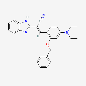2-(1H-benzimidazol-2-yl)-3-[2-(benzyloxy)-4-(diethylamino)phenyl]acrylonitrile