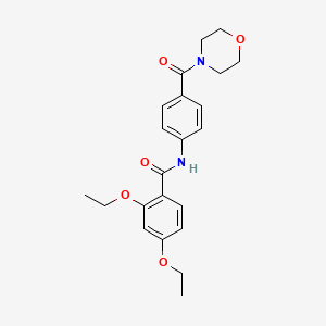 molecular formula C22H26N2O5 B5461117 2,4-diethoxy-N-[4-(4-morpholinylcarbonyl)phenyl]benzamide 