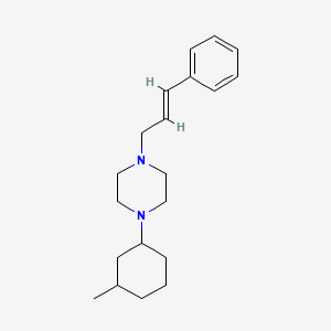 1-(3-methylcyclohexyl)-4-(3-phenyl-2-propen-1-yl)piperazine