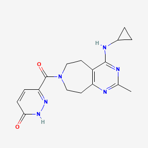 6-{[4-(cyclopropylamino)-2-methyl-5,6,8,9-tetrahydro-7H-pyrimido[4,5-d]azepin-7-yl]carbonyl}pyridazin-3(2H)-one