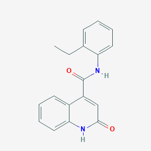 molecular formula C18H16N2O2 B5461218 N-(2-ethylphenyl)-2-hydroxy-4-quinolinecarboxamide 