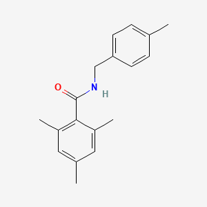 molecular formula C18H21NO B5461249 2,4,6-trimethyl-N-(4-methylbenzyl)benzamide 