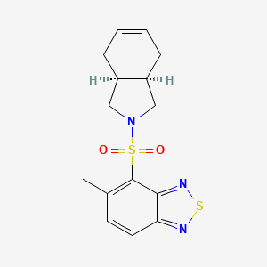 molecular formula C15H17N3O2S2 B5461280 4-[(3aR*,7aS*)-1,3,3a,4,7,7a-hexahydro-2H-isoindol-2-ylsulfonyl]-5-methyl-2,1,3-benzothiadiazole 