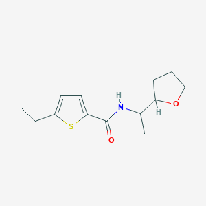 molecular formula C13H19NO2S B5461285 5-ethyl-N-[1-(tetrahydro-2-furanyl)ethyl]-2-thiophenecarboxamide 
