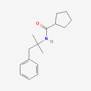 molecular formula C16H23NO B5461342 N-(1,1-dimethyl-2-phenylethyl)cyclopentanecarboxamide 
