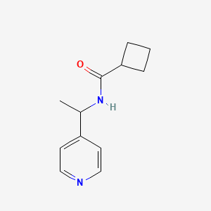 N-[1-(4-pyridinyl)ethyl]cyclobutanecarboxamide