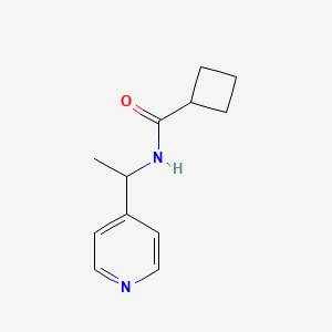 molecular formula C12H16N2O B5461367 N-[1-(4-pyridinyl)ethyl]cyclobutanecarboxamide 