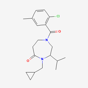 1-(2-chloro-5-methylbenzoyl)-4-(cyclopropylmethyl)-3-isopropyl-1,4-diazepan-5-one