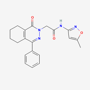 molecular formula C20H20N4O3 B5461476 N-(5-methyl-3-isoxazolyl)-2-(1-oxo-4-phenyl-5,6,7,8-tetrahydro-2(1H)-phthalazinyl)acetamide 