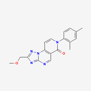 molecular formula C18H17N5O2 B5461478 7-(2,4-dimethylphenyl)-2-(methoxymethyl)pyrido[3,4-e][1,2,4]triazolo[1,5-a]pyrimidin-6(7H)-one 