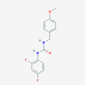 molecular formula C15H14F2N2O2 B5461505 N-(2,4-difluorophenyl)-N'-(4-methoxybenzyl)urea 