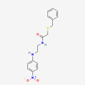 2-(benzylthio)-N-{2-[(4-nitrophenyl)amino]ethyl}acetamide