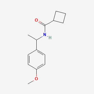 molecular formula C14H19NO2 B5461581 N-[1-(4-methoxyphenyl)ethyl]cyclobutanecarboxamide 
