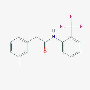 2-(3-methylphenyl)-N-[2-(trifluoromethyl)phenyl]acetamide