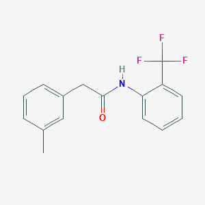 molecular formula C16H14F3NO B5461604 2-(3-methylphenyl)-N-[2-(trifluoromethyl)phenyl]acetamide 