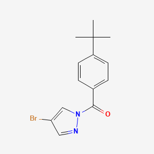 molecular formula C14H15BrN2O B5461614 4-bromo-1-(4-tert-butylbenzoyl)-1H-pyrazole 