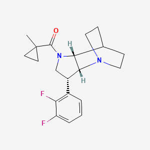 (3R*,3aR*,7aR*)-3-(2,3-difluorophenyl)-1-[(1-methylcyclopropyl)carbonyl]octahydro-4,7-ethanopyrrolo[3,2-b]pyridine