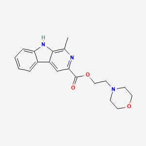 molecular formula C19H21N3O3 B5461624 2-(4-morpholinyl)ethyl 1-methyl-9H-beta-carboline-3-carboxylate 