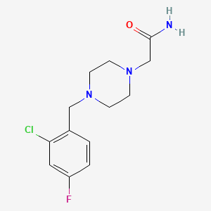 2-[4-(2-chloro-4-fluorobenzyl)-1-piperazinyl]acetamide